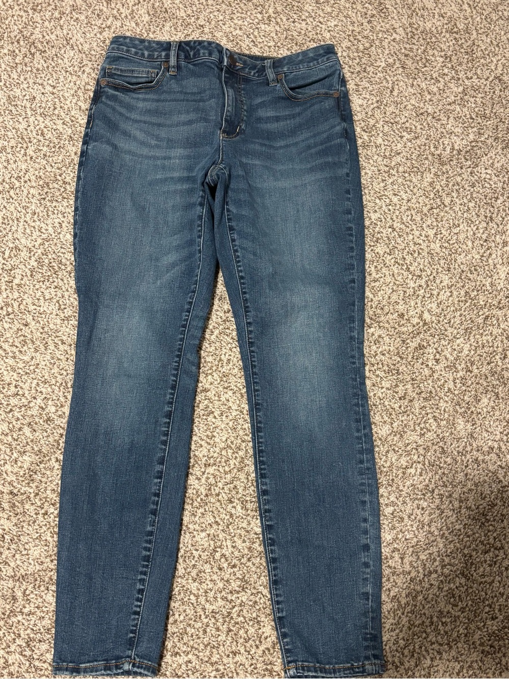 Lands End Women’s Mid Rise Skinny Jean 10